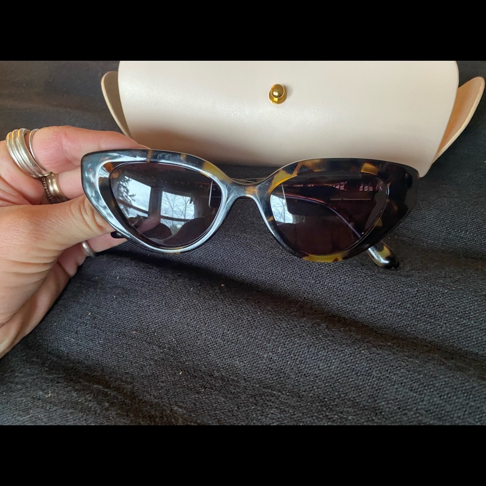 EUC Rouje x Jimmy Fairly tortoise sunglasses